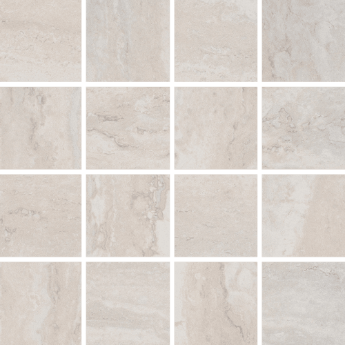 Isola Tile Flooring in Ivory 3X3 Matte Mosaic | Proximity Mills